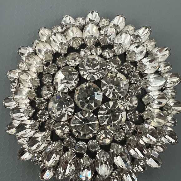 Jewelry - Large Vintage 1950's Rhinestone Brooch Pin